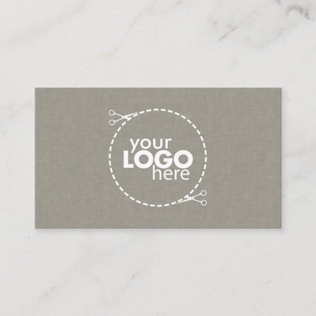 Subtle Faux Fabric Texture  Business Card (Front)