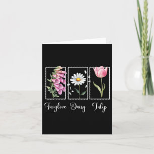 Subtle Floral Anti Trump Resist Protest Foxglove D Card