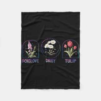 Subtle Floral Anti Trump Shirt Flowers Foxglove Da Fleece Blanket