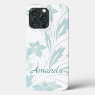 Subtle Floral in Blues iPhone 13 Pro Case
