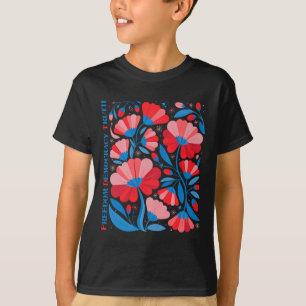 Subtle Freedom Democracy Truth Boho Floral 4th Jul T-Shirt