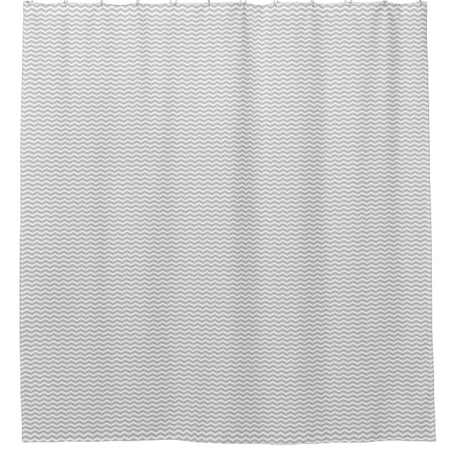 Subtle Grey Chevron shower curtain (Front)