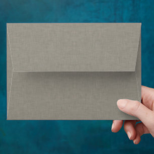 Subtle Grey Fabric Texture Envelope