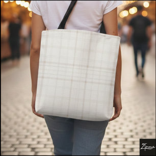 Subtle Grid Tote Bag