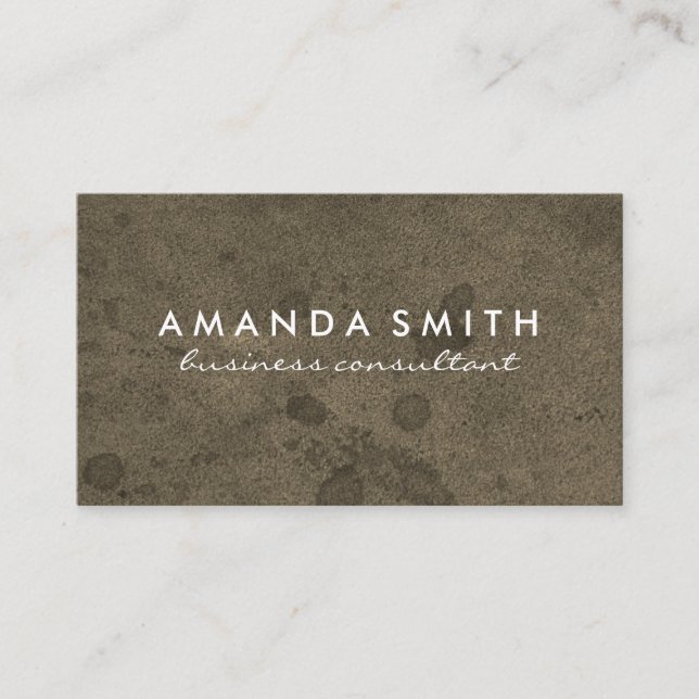 Subtle Grunge Business Card (Front)