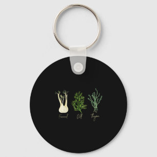 Subtle Herb Fennel Dill Thyme Anti Trump Shirt Res Keychain