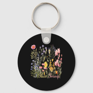 Subtle I Hate Trump Wildflowers Trump Hater Never Keychain