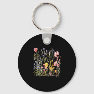 Subtle I Hate Trump Wildflowers Trump Hater Never  Keychain