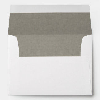 Subtle Interior Grey Fabric Texture Envelope
