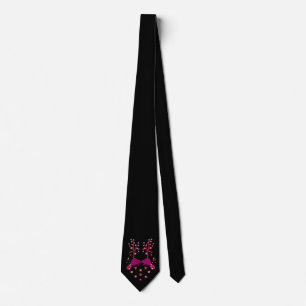 Subtle lesbian beaver tie in pink and orange