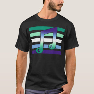 Subtle MLM Pride Funny Music Musician Love MLM Gay T-Shirt