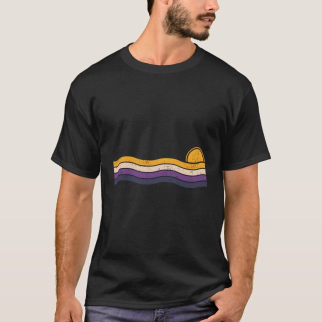 Subtle Nonbinary Pride Flag T-Shirt (Front)