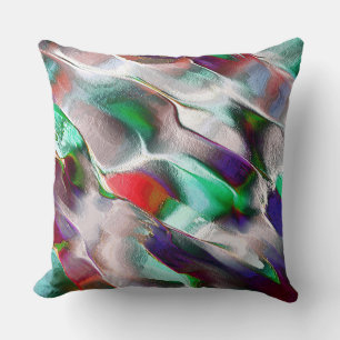 Subtle or colorful extravagance in a virtual rocky throw pillow