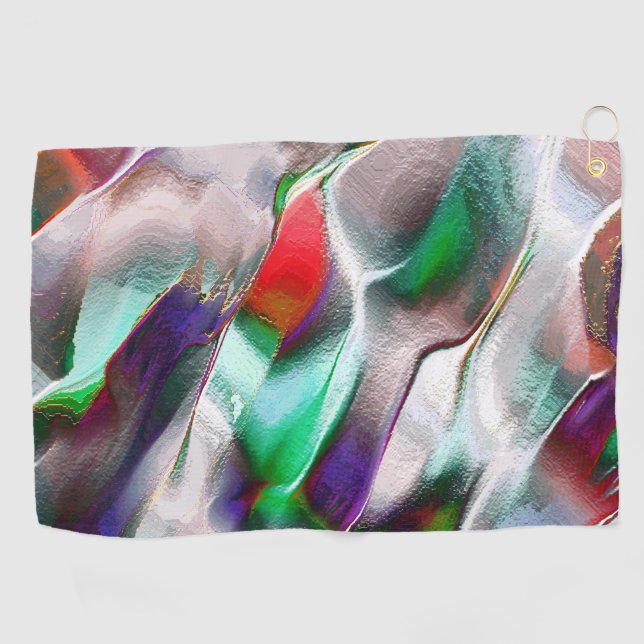 Subtle or colourful extravagance in a virtual rock golf towel (Horizontal)