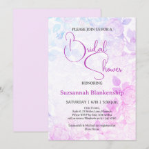 Subtle Pastel Floral Background Bridal Shower 