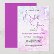 Subtle Pastel Floral Background Bridal Shower 