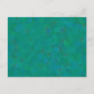 Subtle Pattern in Green and Blue Postcard