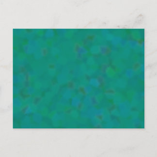 Subtle Pattern in Green and Blue Postcard