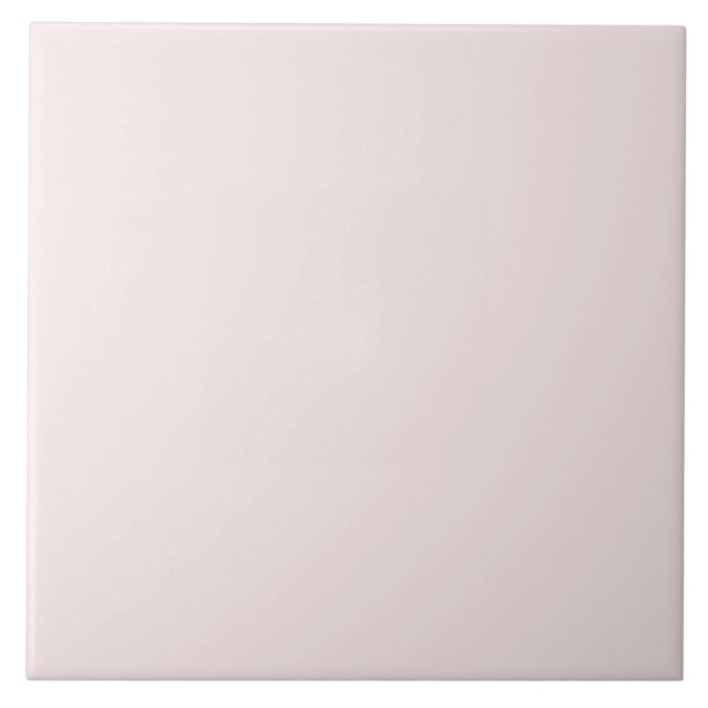 Subtle Pink White Ceramic Tile (Front)