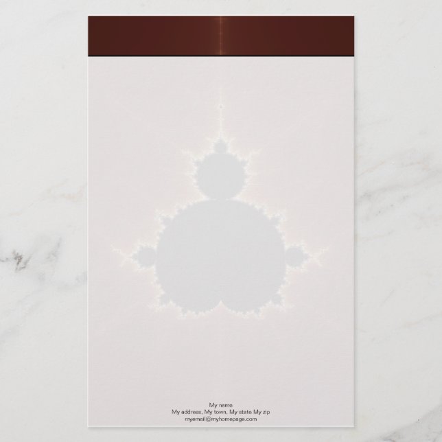 Subtle Power Fractal Stationery (Front)