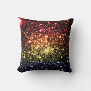 Subtle Rainbow Stars Pillow