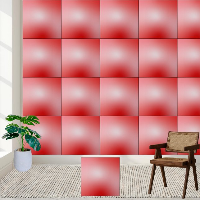 Subtle Red Gradient Ceramic Tile (Subtle Red Gradient Ceramic Tile)