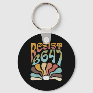 Subtle Resist 8647 Trump Resist Trump Protest Boho Keychain