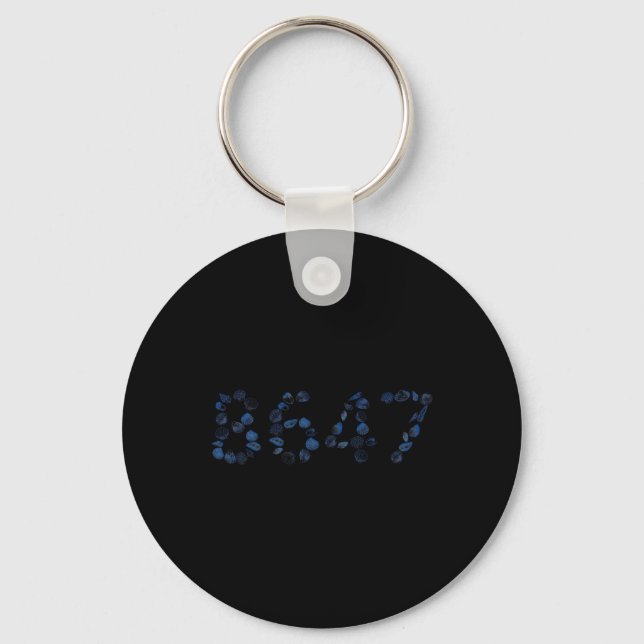 Subtle Resist Trump 8647  Keychain (Front)