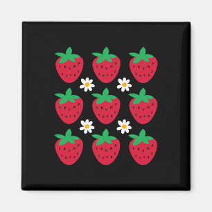 Subtle Resist Trump Daisy Strawberry Protest Femin Magnet