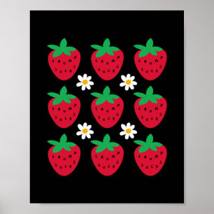 Subtle Resist Trump Daisy Strawberry Protest Femin Poster