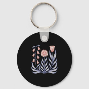 Subtle Resist Trump Foxglove Daisy Tulip Flower 4t Keychain