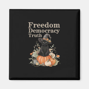 Subtle Resist Trump Freedom Democracy Truth Witch Magnet