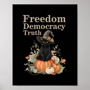 Subtle Resist Trump Freedom Democracy Truth Witch  Poster