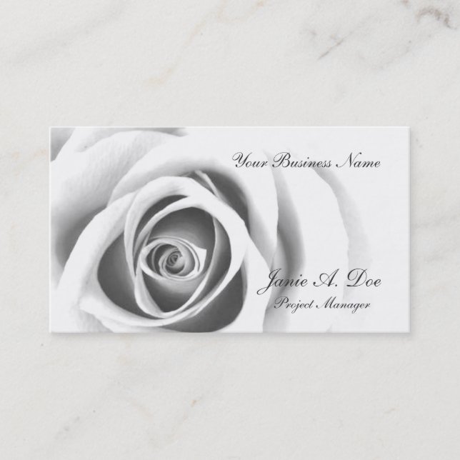 Subtle Rose Business Card (Front)