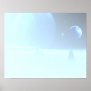 Subtle Sci-Fi Fantasy Spacescape Image Poster