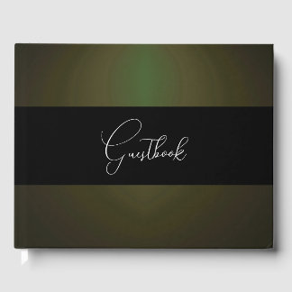 Subtle Spotlight Dark Background Wedding Guest Book