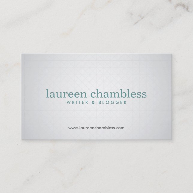 SUBTLE SPOTLIGHT No. 6 Designer Business Card (Front)