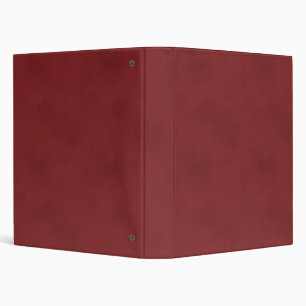 Subtle Textured Earthy Red 3 Ring Binder