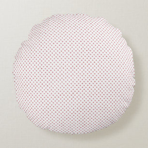 Subtle Tiny Stars & Celestial Pattern Round Pillow