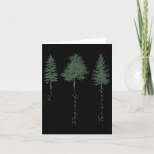 Subtle Tree Anti Trump Fir Dogwood Tamarack  Card