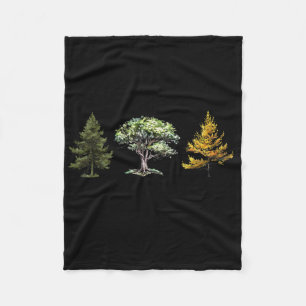 Subtle Tree Anti Trump Shirt Fir Dogwood Tamarack Fleece Blanket