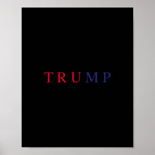 Subtle Trump Red White Blue Usa Patriotic Trump Su Poster