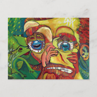 Subtle Vincent Van Gogh optical illusion Postcard