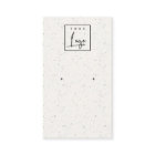 Subtle White Ceramic Texture Earring Logo Display