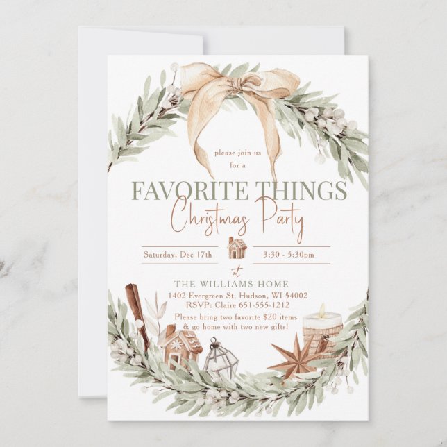 SubtleGreens Invitation (Front)