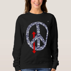 Subtradivid Up And Down Love Peace Sweatshirt