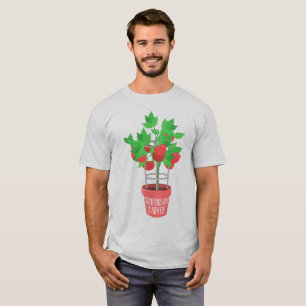 Suburban Farmer-Tomato Plant Growing in a Pot T-Shirt