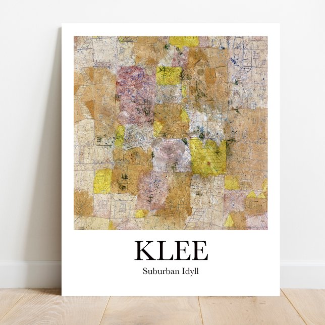 Suburban Idyll by Paul Klee Poster (Klee's vibrant Suburban Idyll!  Own this iconic print)