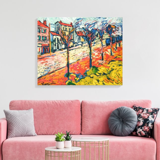 Suburban Landscape | Maurice de Vlaminck | Canvas Print (Insitu(LivingRoom))