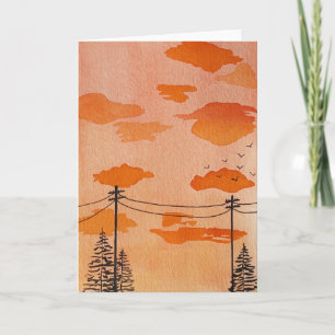 Suburban Sunset Invitation